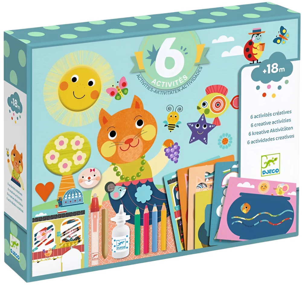 Zestaw do kreatywności - Kociak i jego przyjaciele, 6 w 1