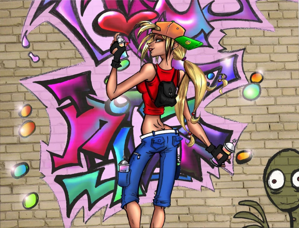 Numbrite maal 40x50 cm - Pop-art grafiti stiilis