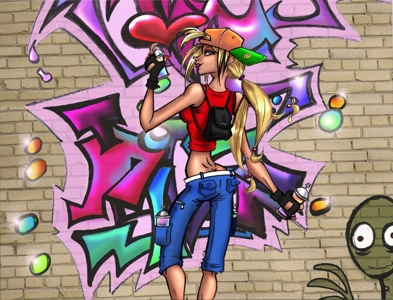 Numbrite maal 40x50 cm - Pop-art grafiti stiilis