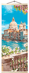 Numbrite maal - Venesia. Santa Maria della Salute, seinaline paneel, 35x90cm