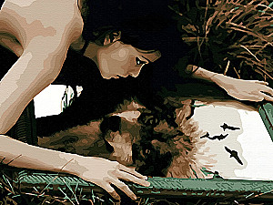 Картина по номерам - Волчица, 30х40см