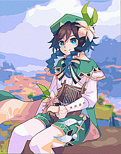 Картина по номерам - Геншин. Венти, 30х40см