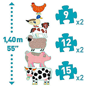 Большой пазл - Коровка Оноре и друзья