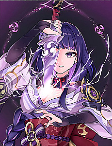 Glezna pēc numuriem - Genshin. Baal, 30x40cm