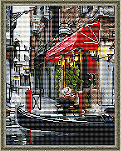 Diamentowa mozaika z naniesioną ramką - Czas relaksu, 40x50cm