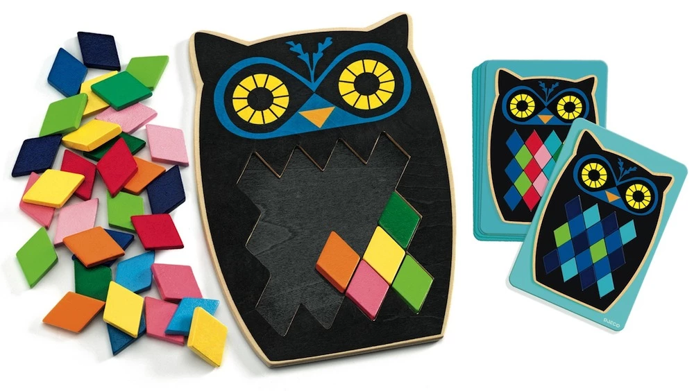 Деревянная мозаика - Совушка