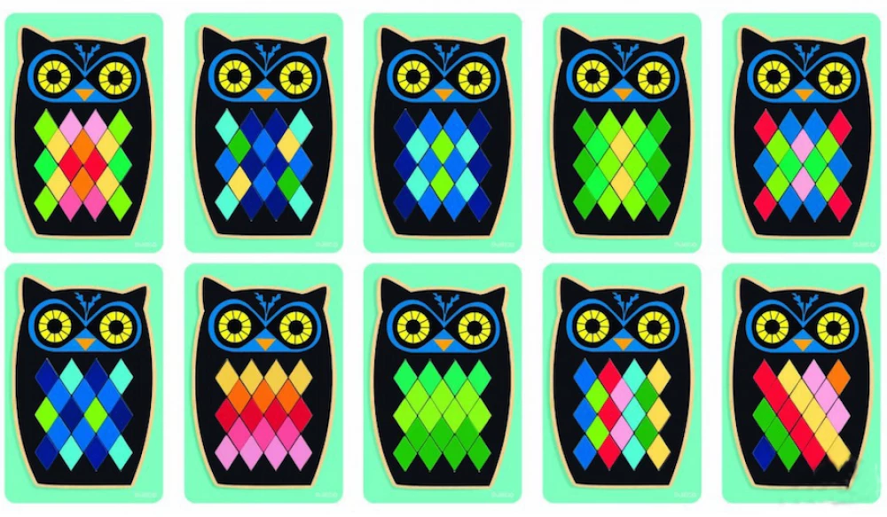 Деревянная мозаика - Совушка