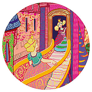 Пазл - Сказочный замок, 54 детали