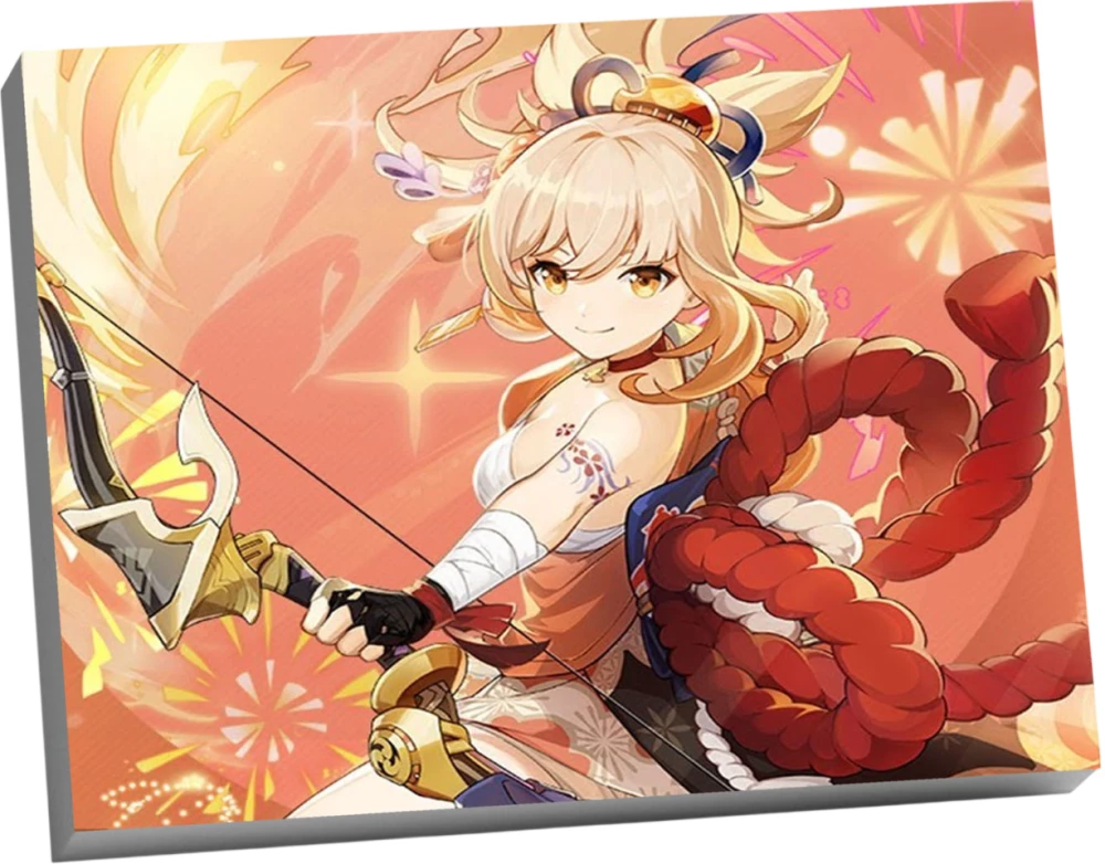 Glezna pēc numuriem - Genshin. Yoimiya, 30x40cm