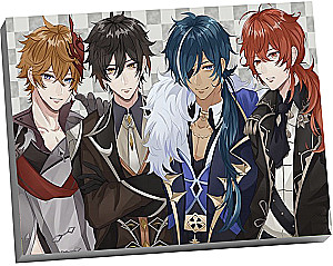 Картина по номерам - Геншин. Тарталья, Чжун Ли, Кэйа и Дилюк, 30х40см