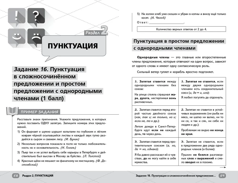 Unified State Exam. Russian Language