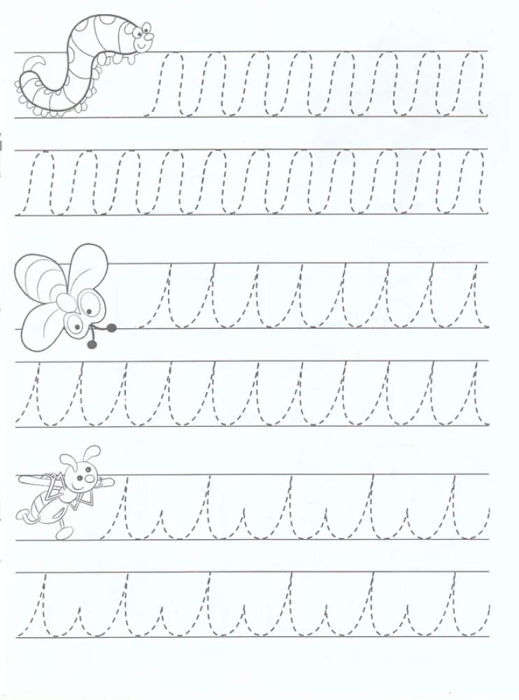 Ćwiczenia ze szlaczkami. Jeżyk