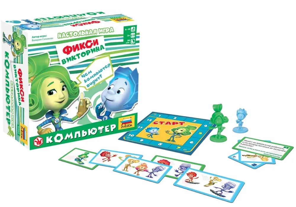 Galda spēle - Fiksiki. Dators