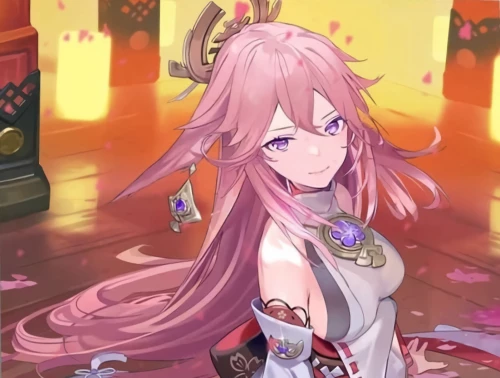 Malerei nach Zahlen - Genshin. Yae Miko, 30x40cm