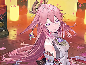 Malerei nach Zahlen - Genshin. Yae Miko, 30x40cm