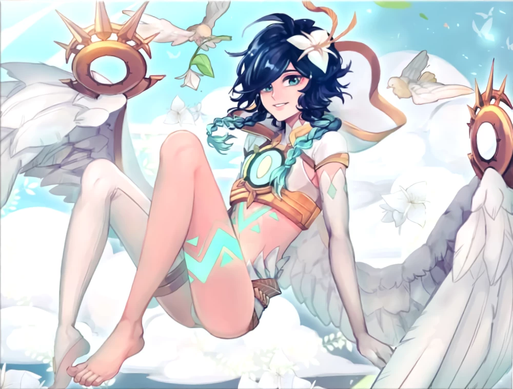 Glezna pēc numuriem - Genshin. Venti, 30x40cm