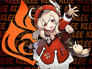 Glezna pēc numuriem - Genshin. Kli, 30x40cm