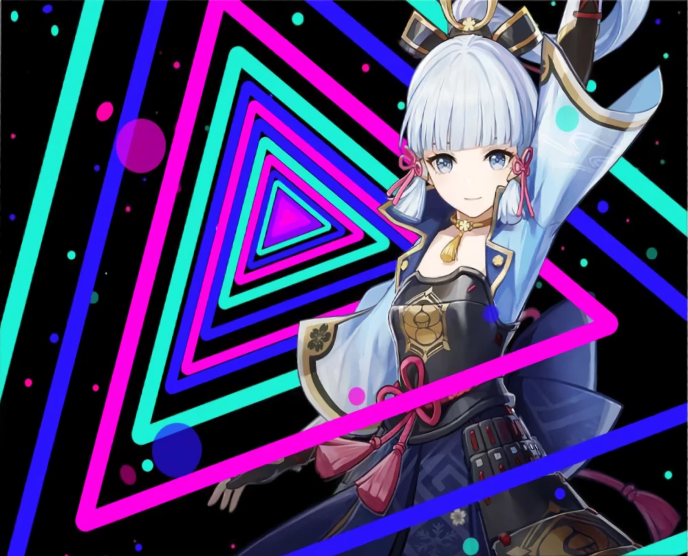 Glezna pēc numuriem - Genshin. Aijaka, 30x40cm