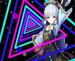 Glezna pēc numuriem - Genshin. Aijaka, 30x40cm