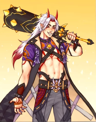 Malerei nach Zahlen - Genshin. Itto, 30x40cm