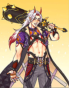 Glezna pēc numuriem - Genshin. Itto, 30x40cm