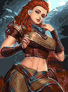 Glezna pēc numuriem - Genshin. Eloj, 30x40cm