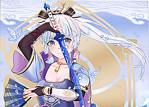 Glezna pēc numuriem - Genshin. Aijaka, 30x40cm