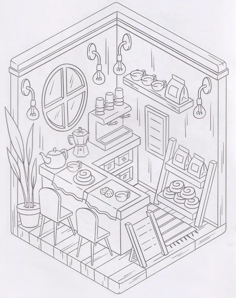 Küpsetused ja kohvikud: värviraamat