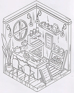 Küpsetused ja kohvikud: värviraamat