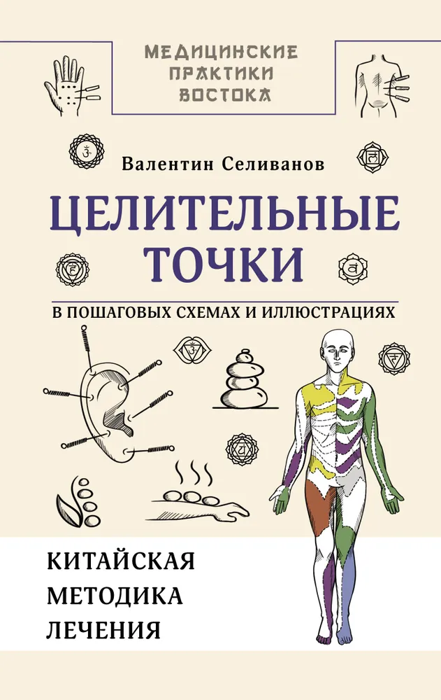 Heilende Punkte in Schritt-für-Schritt-Schemata und Illustrationen. Chinesische Methode