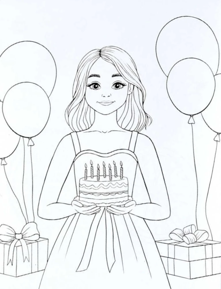 Spalvinimo knyga mergaitėms