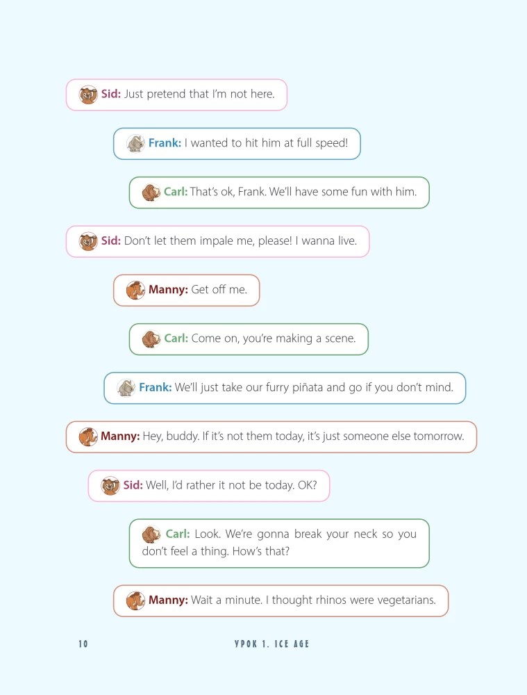 To jest angielski. Po bajkach