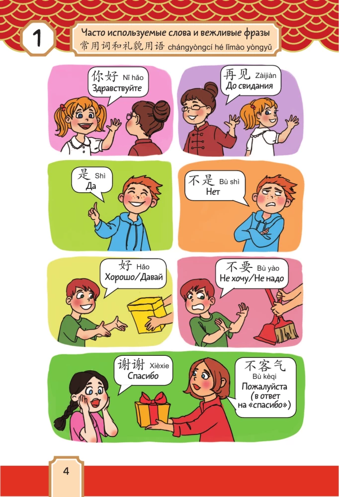 Говорящий русско-китайский словарик в картинках