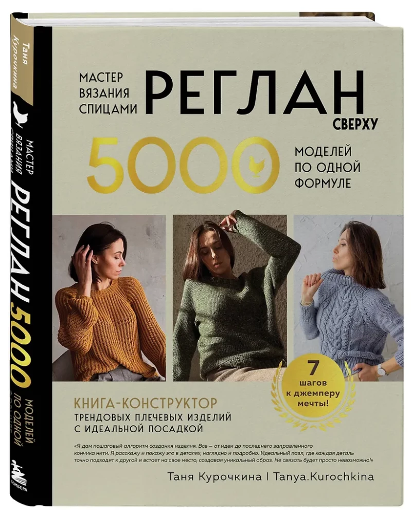 Knitting Master. TOP-DOWN RAGLAN. 5000 Models Using One Formula. A Book-Constructor of Trendy Shoulder Items with a Perfect Fit