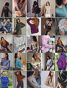 Knitting Master. TOP-DOWN RAGLAN. 5000 Models Using One Formula. A Book-Constructor of Trendy Shoulder Items with a Perfect Fit