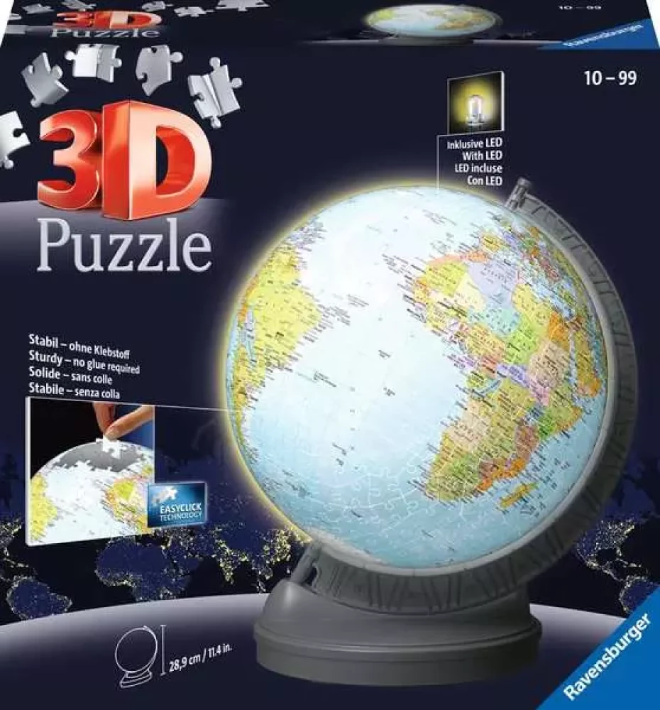 3D puzle 540 - Globe - Nakts galds