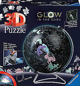 3D Puzzle 180 - Glow In The Dark Star Globe
