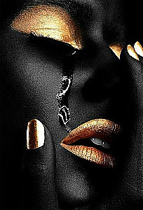 Алмазная мозаикой 40х50 см - Золотая