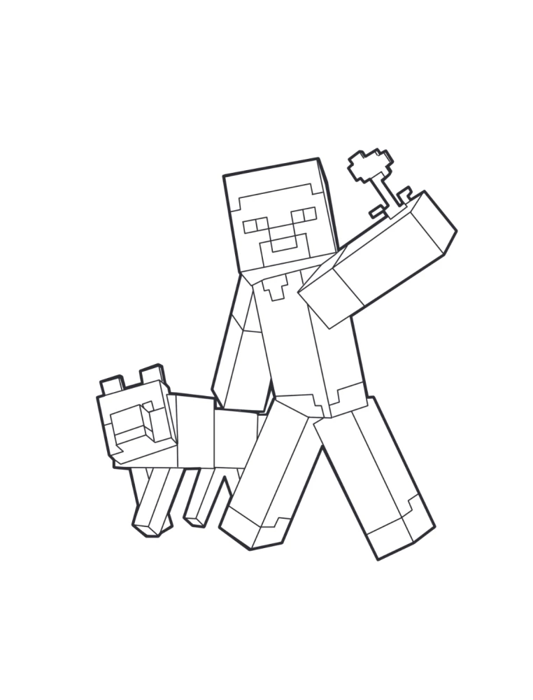 Суперраскраска Майнкрафт. Строй, твори, раскрашивай
