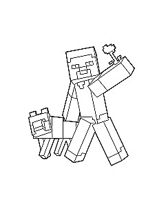 Суперраскраска Майнкрафт. Строй, твори, раскрашивай