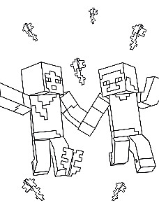 Суперраскраска Майнкрафт. Строй, твори, раскрашивай