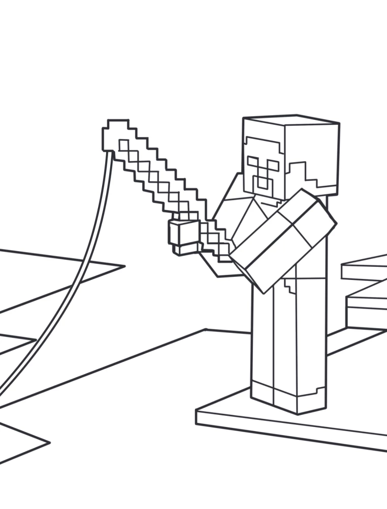 Суперраскраска Майнкрафт. Строй, твори, раскрашивай