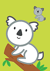 Раскраска с цветным контуром. Ёжик