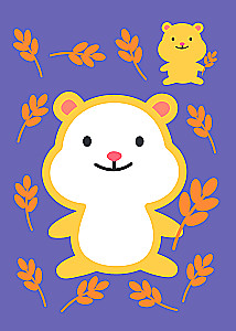 Раскраска с цветным контуром. Обезьянка