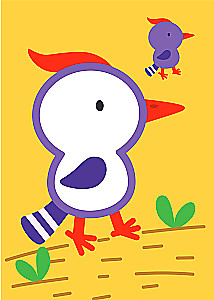 Раскраска с цветным контуром. Зебра