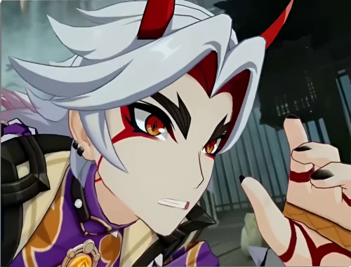 Картина по номерам - Геншин. Итто, 30х40см