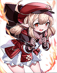 Glezna pēc numuriem - Genshin. Kli, 30x40cm