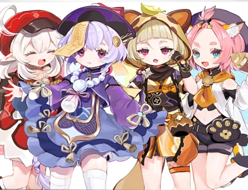 Glezna pēc numuriem - Genshin. Teivata karotājas, 30x40cm