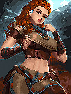 Glezna pēc numuriem - Krāsains audekls. Genshin. Elojs, 30x40cm