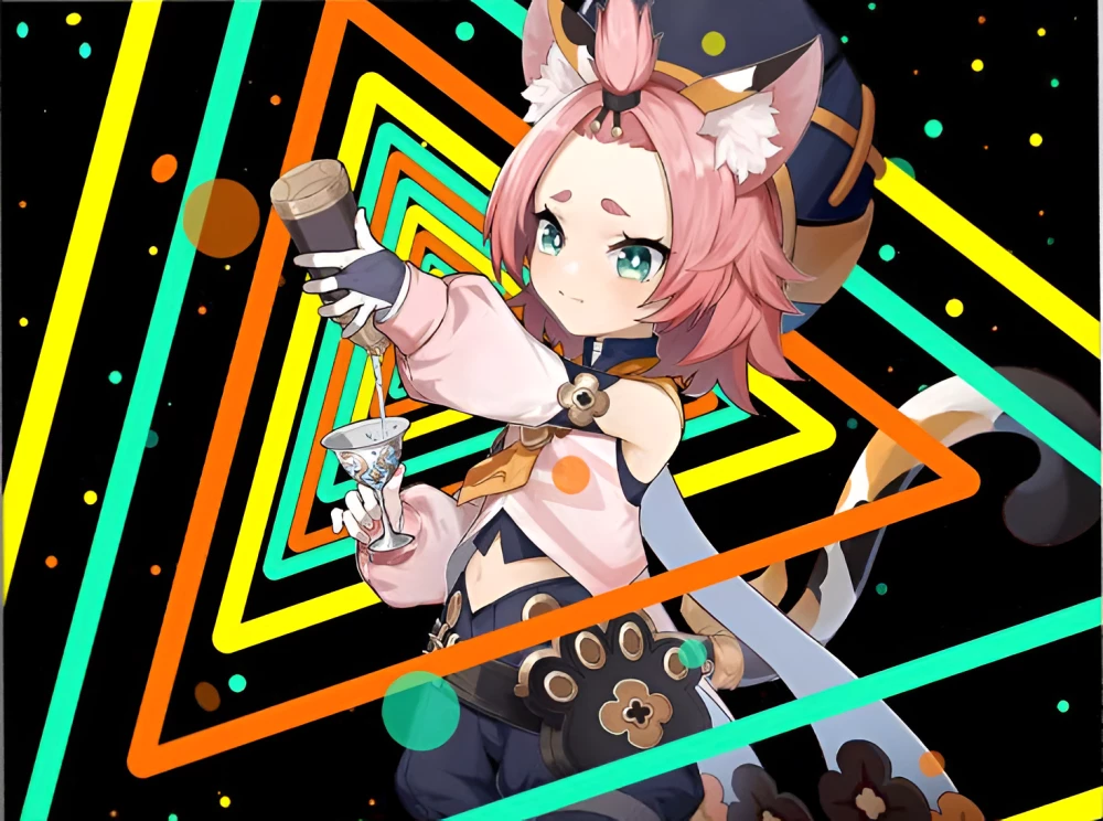 Glezna pēc numuriem - Genshin. Diona, 30x40cm